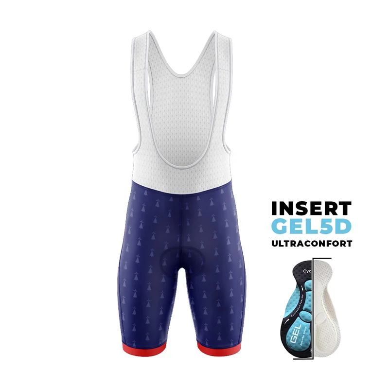 Tenue De Cyclisme Rouge et Bleue - Bretagne