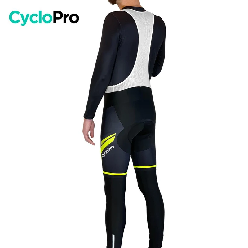 COLLANT CYCLISTE THERMIQUE JAUNE - HIVER - HOMME - DESTOCKAGE