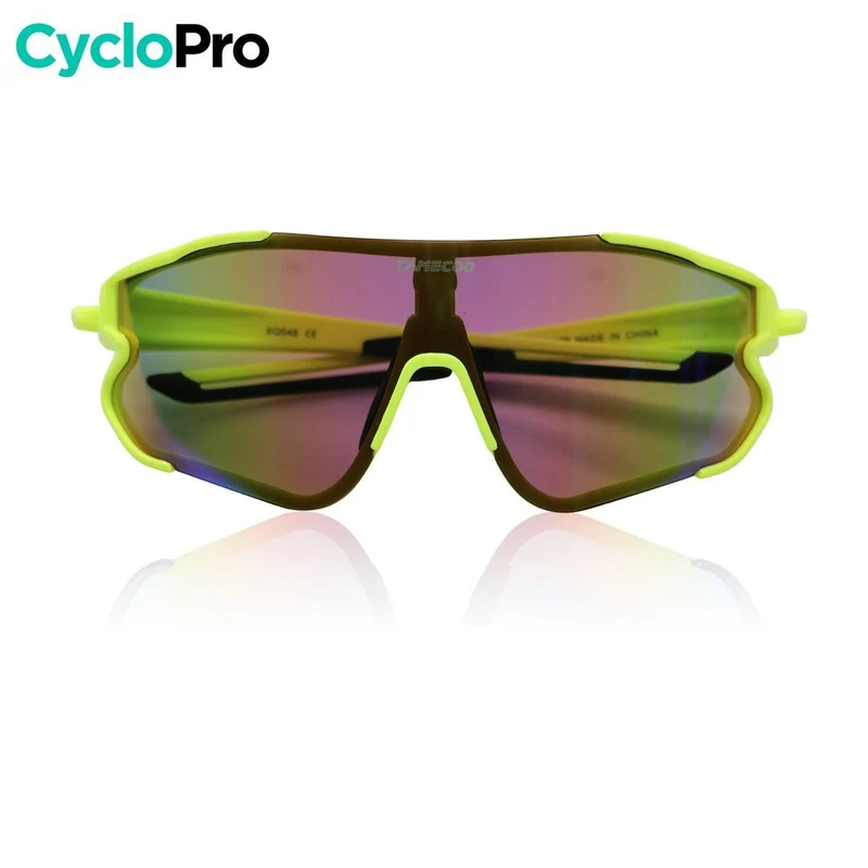 Lunettes Vélo Verres Interchangeables - Jaune - OPTIMAX