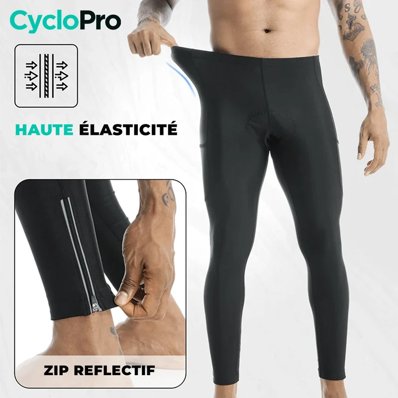 Collant Cycliste Thermique Homme - Practical+ - DESTOCKAGE