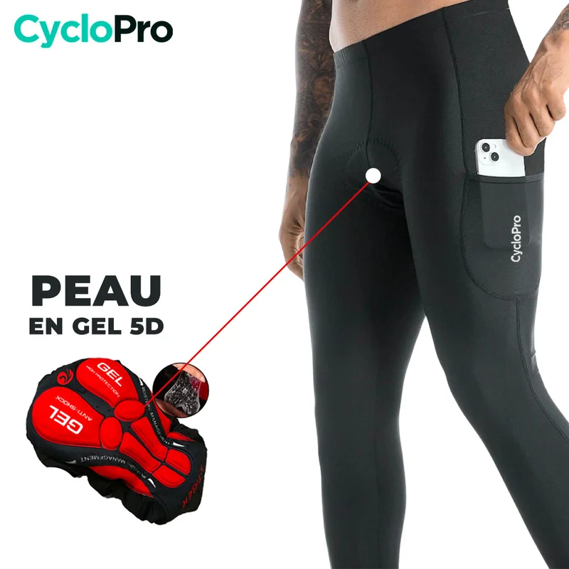 Collant Cycliste Thermique Homme - Practical+ - DESTOCKAGE
