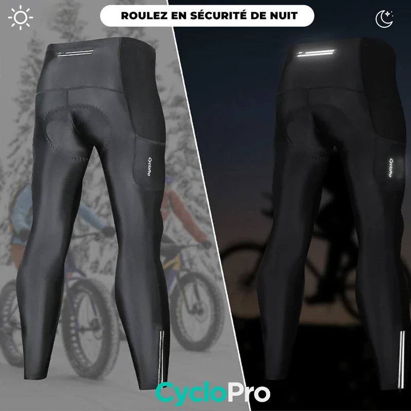 Collant Cycliste Thermique Homme - Practical+ - DESTOCKAGE