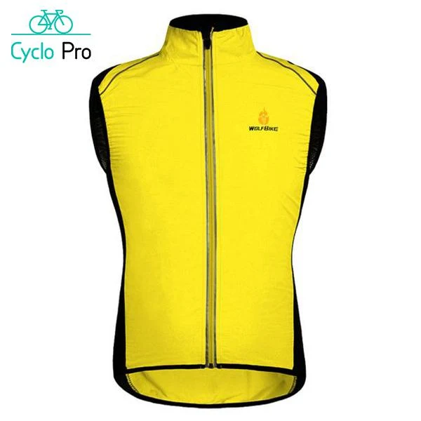 Veste de cyclisme coupe-vent et réfléchissant - DESTOCKAGE