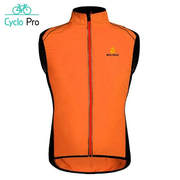 Veste de cyclisme coupe-vent et réfléchissant - DESTOCKAGE