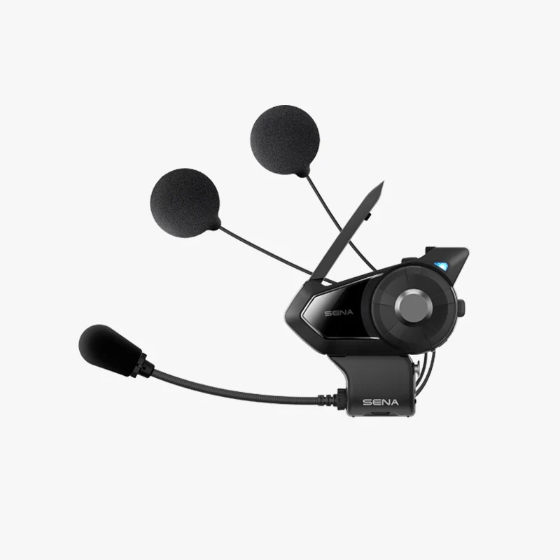 30K Motorcycle Bluetooth Communication System with Mesh Intercom & HD Speakers