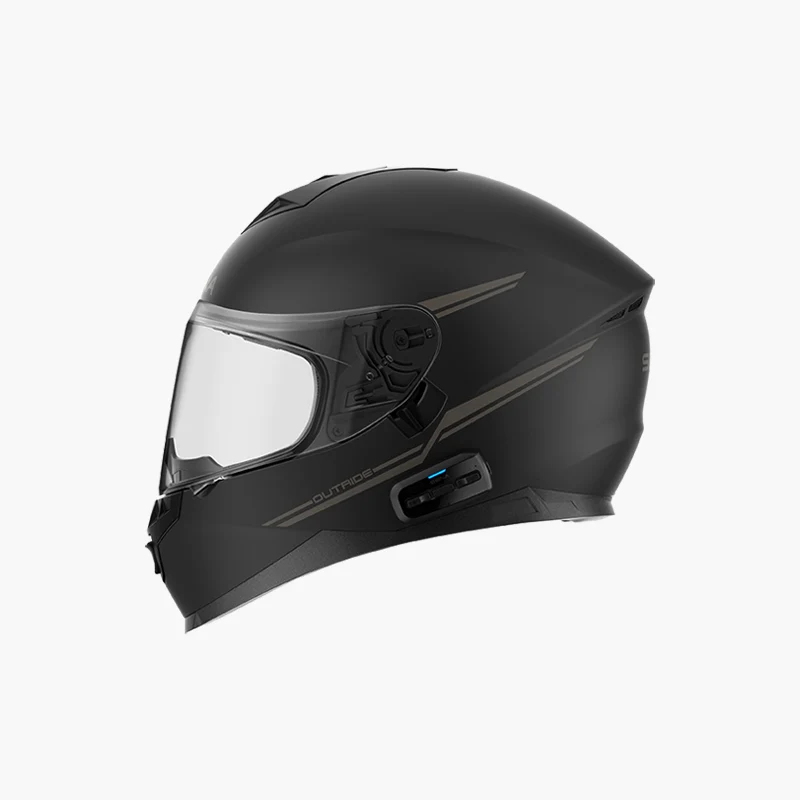 Outride, Full Face Motorcycle Helmet with Bluetooth Intercom