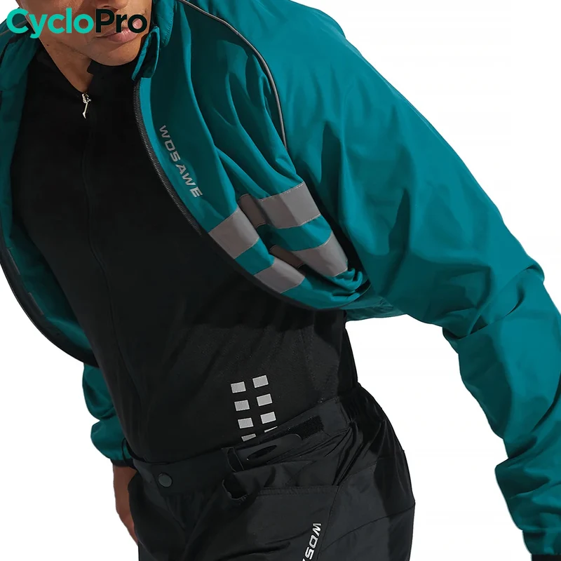VESTE COUPE-VENT CYCLISTE HOMME - LIGHTY