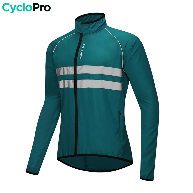 VESTE COUPE-VENT CYCLISTE HOMME - LIGHTY - DESTOCKAGE