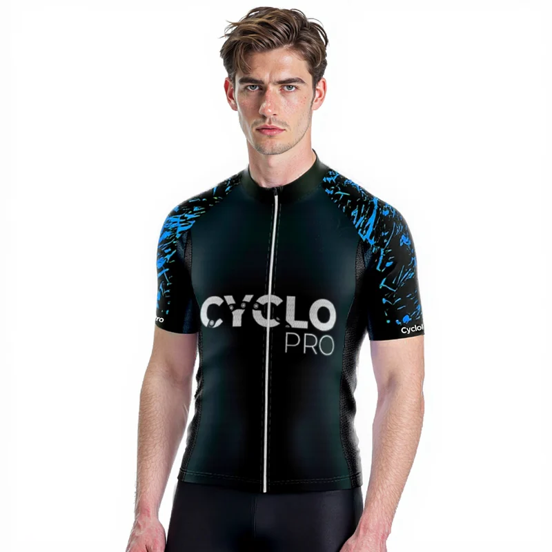 MAILLOT DE CYCLISME BLEU - CYCLOPRO