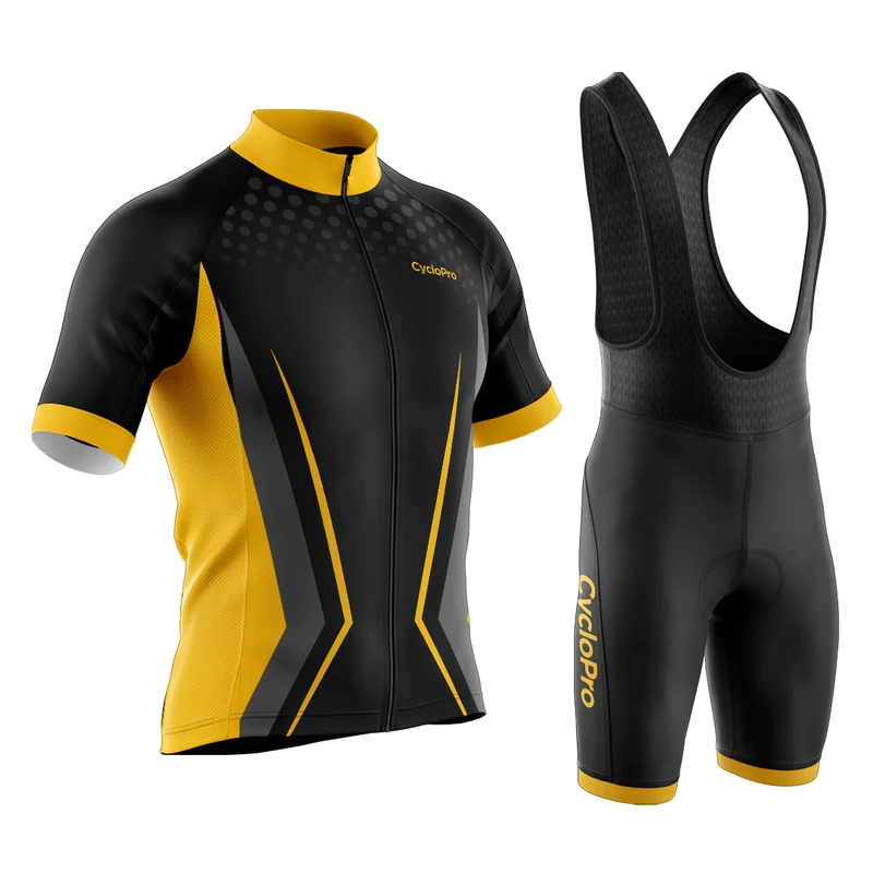 Tenue De Cyclisme Noire et Jaune Solidity