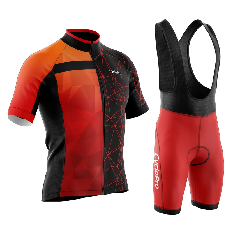 Tenue De Cyclisme rouge luminar