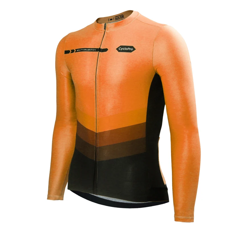 Maillot manches longues mi-saison orange | Agility
