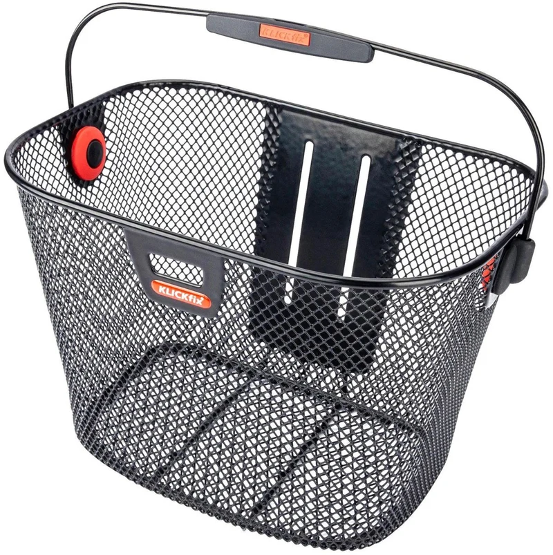 KLICKFIX Panier avant Unilux 16L noir avec clip pour éclairage
