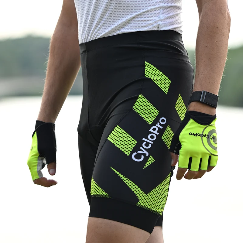 Cuissard Cycliste 3 Poches vert clair - Practical+