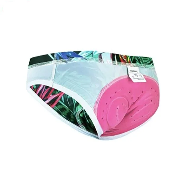 CULOTTE FLEURS TROPICALES VTT/CYCLISME ABSOR+ - FEMME