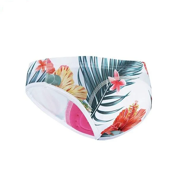 CULOTTE À FLEURS VTT/CYCLISME ABSOR+ - FEMME