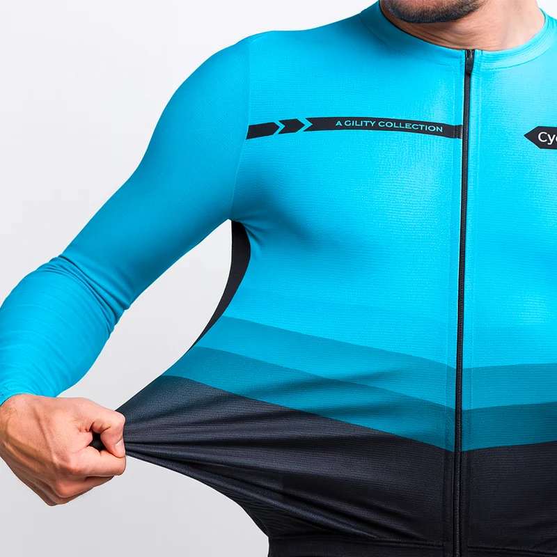 Maillot manches longues mi-saison bleu | Agility