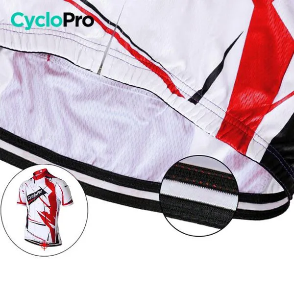 MAILLOT DE CYCLISTE ROUTE ROUGE - SENSAS+ - DESTOCKAGE