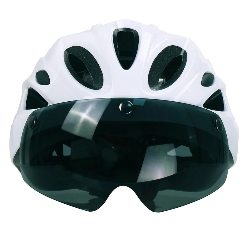 Casque vélo avec visière Blanc Pur - Adventure