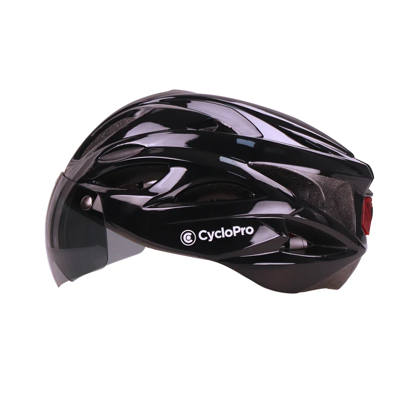 Casque vélo avec visière Noir - Adventure