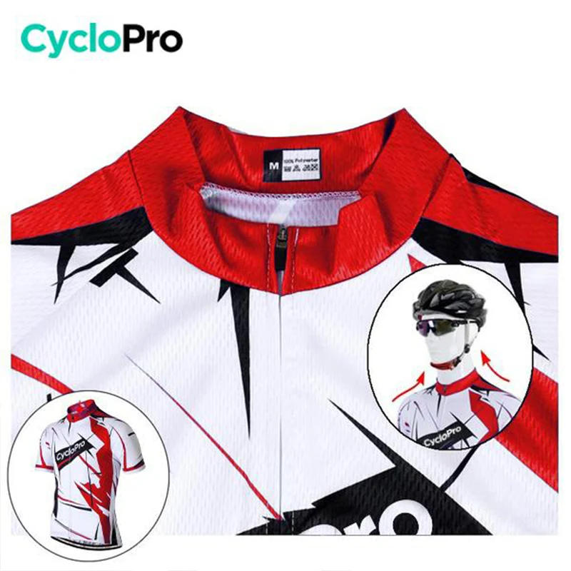 Maillot Cyclisme Route Rouge - Sensas+ - DESTOCKAGE