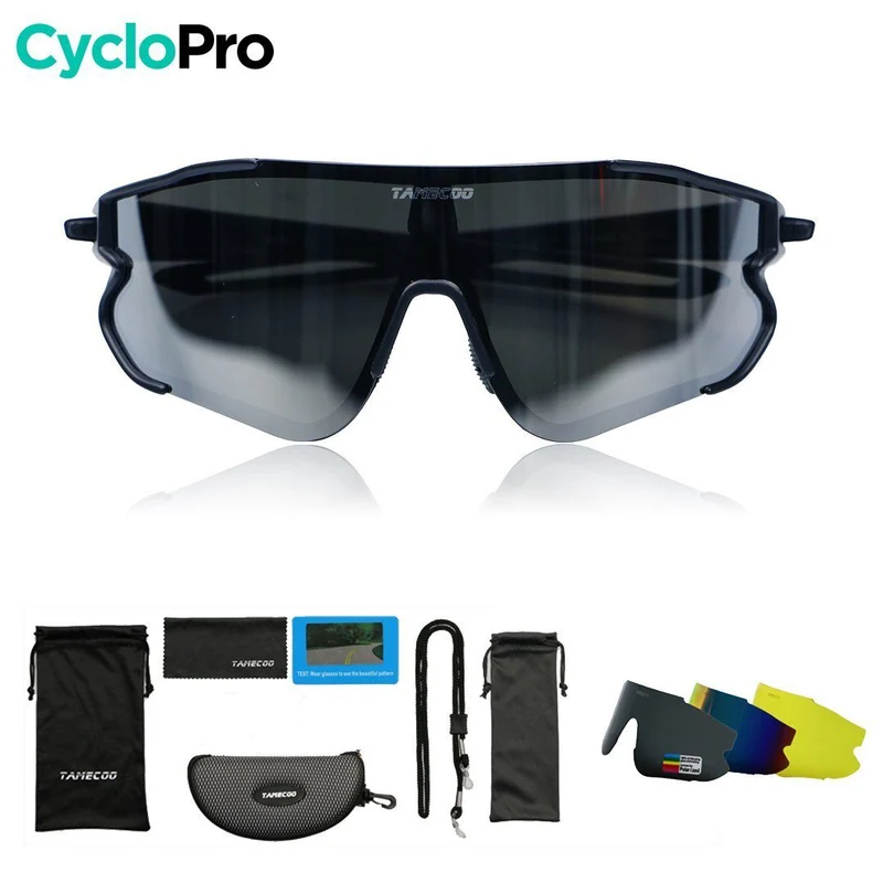 Lunettes Vélo Verres Interchangeables - Noires - OPTIMAX