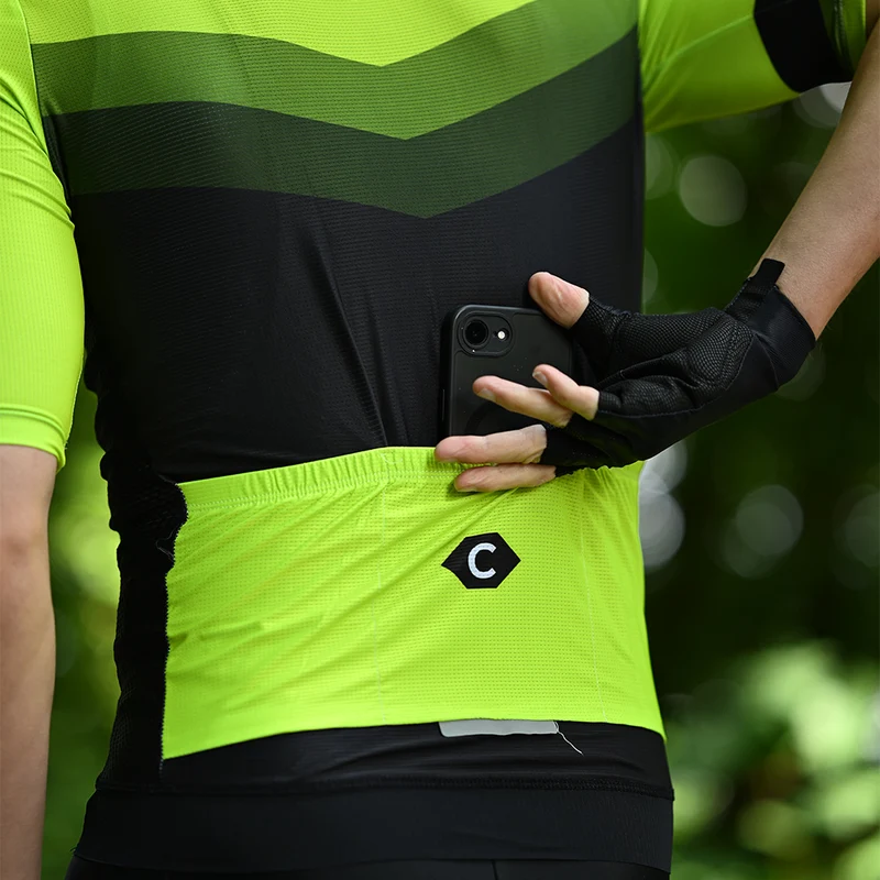 Tenue de cycliste verte route et VTT - Agility