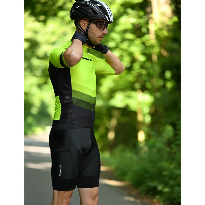 Tenue de cycliste verte route et VTT - Agility