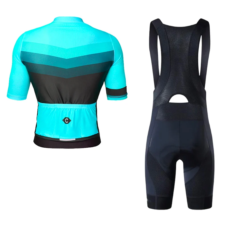 Tenue de cycliste bleu route et VTT - Agility