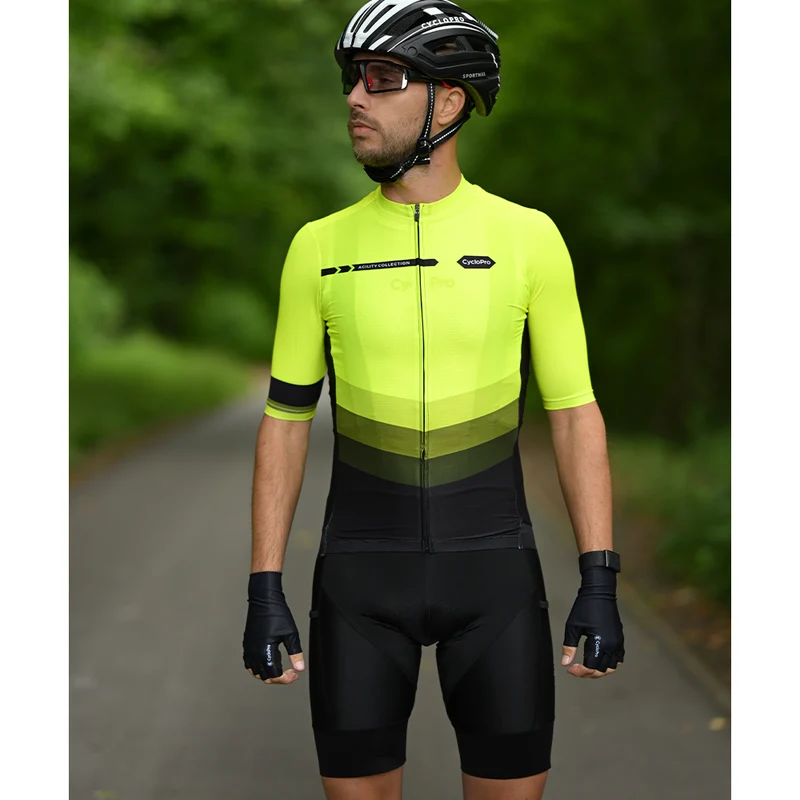 Tenue de cycliste jaune route et VTT - Agility