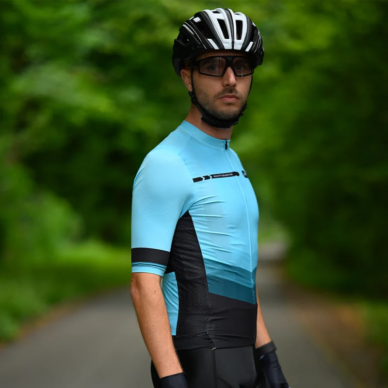 MAILLOT DE CYCLISME BLEU CIEL - AGILITY