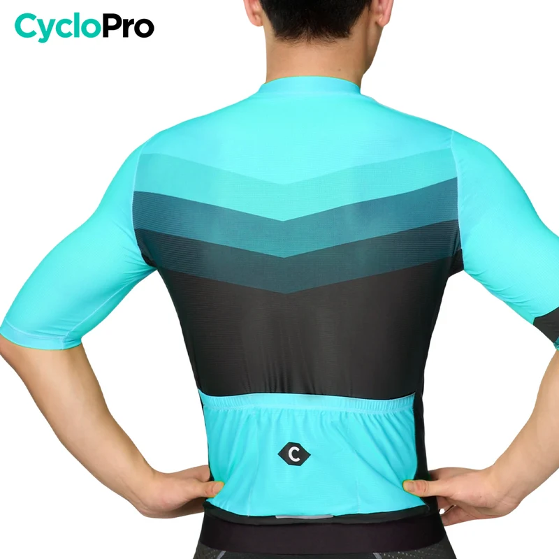 MAILLOT DE CYCLISME BLEU CIEL - AGILITY