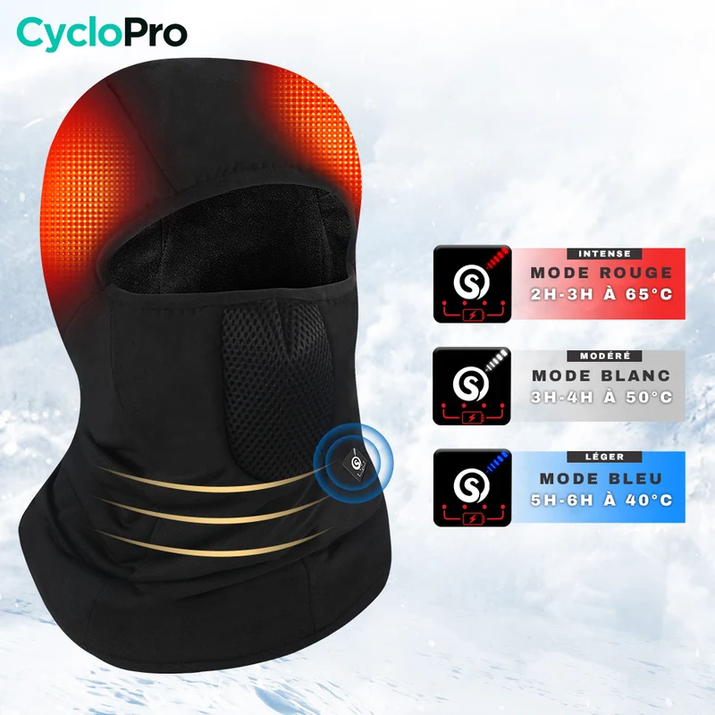 Cagoule Vélo Chauffante - HeatingPlus