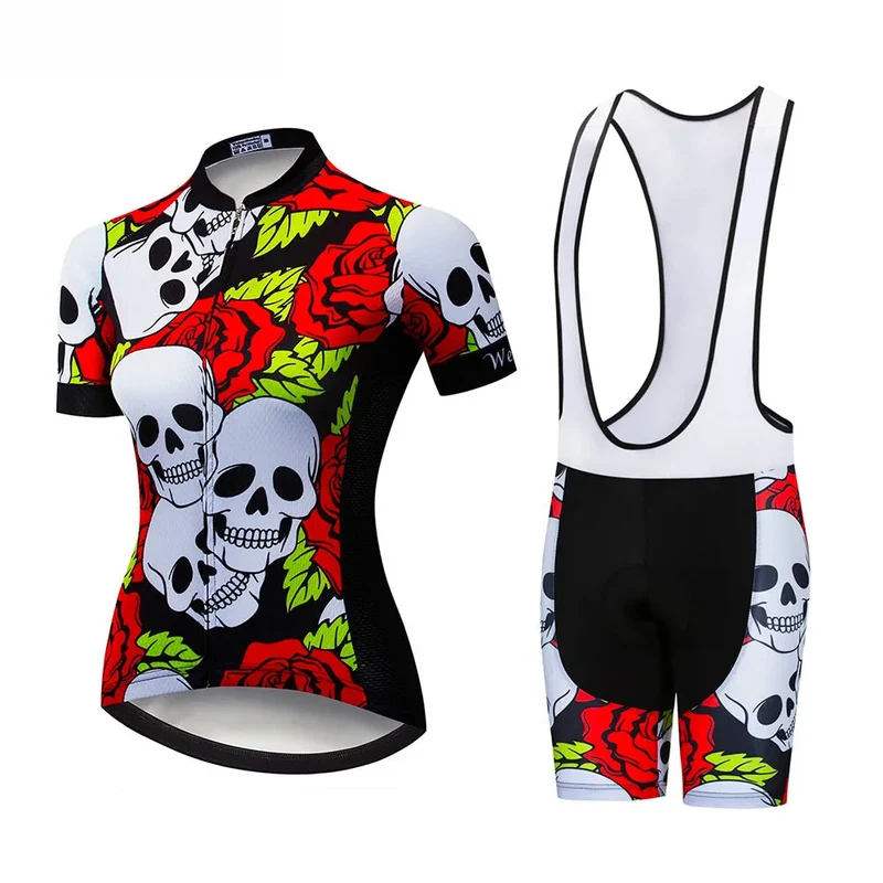 Tenue Vélo de Route Colorées - Skull+