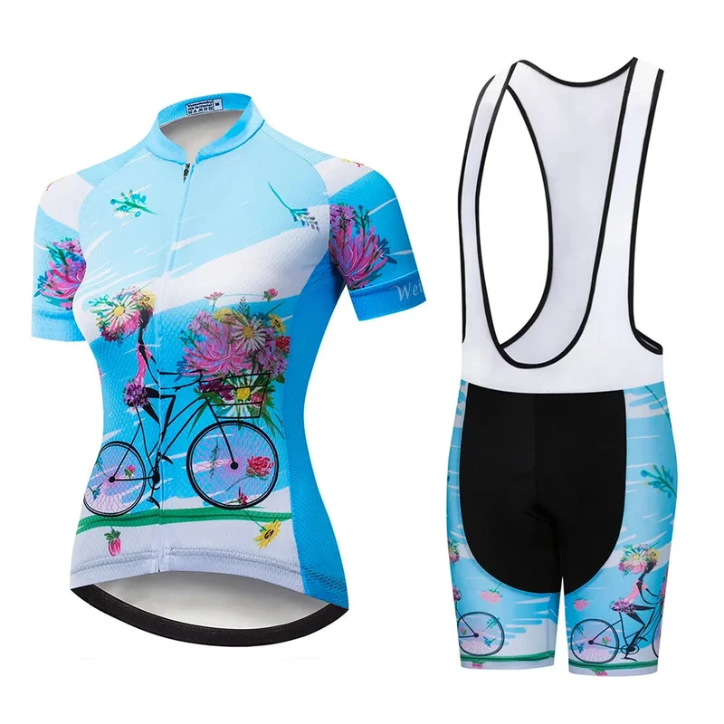 Tenue Vélo de Route Bleue - Happy+