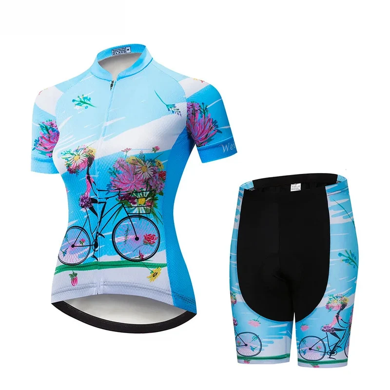 Tenue Vélo de Route Bleue - Happy+