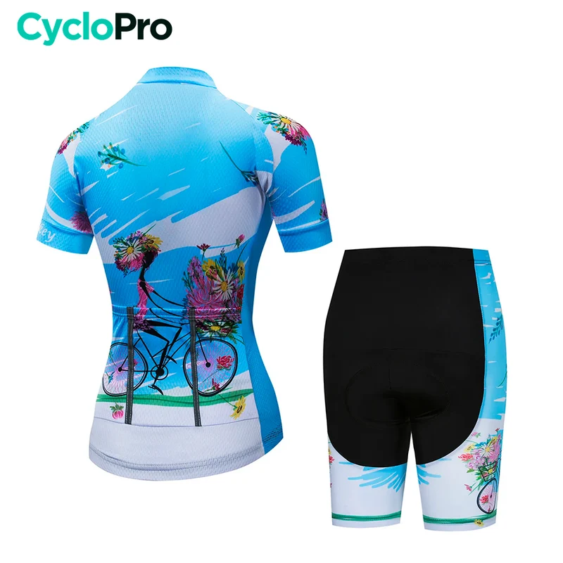 Tenue Vélo de Route Bleue - Happy+