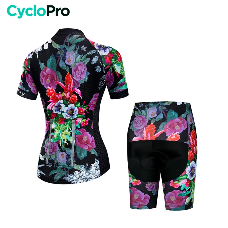 Tenue Vélo de Route Colorée - Floral+