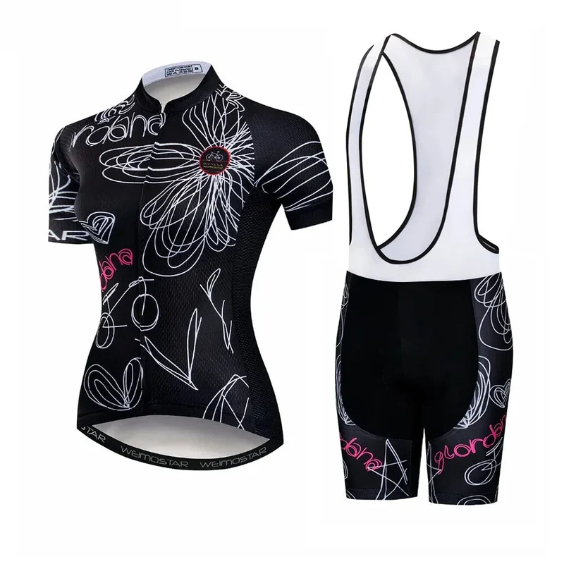 Tenue Vélo de Route Noire - Drawing+