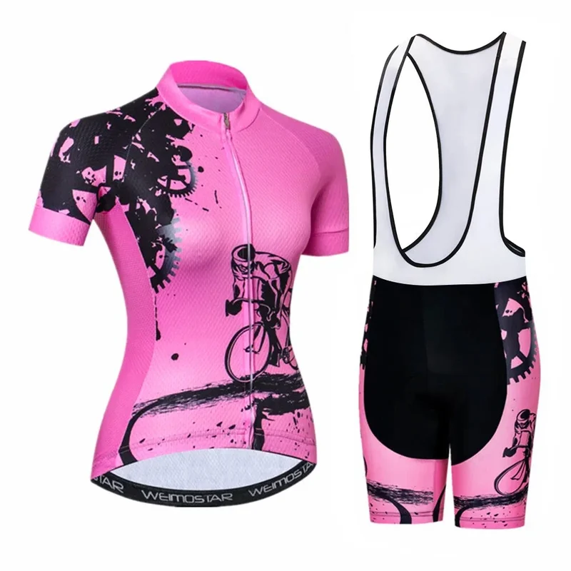 Tenue Vélo de Route Rose - Cycling