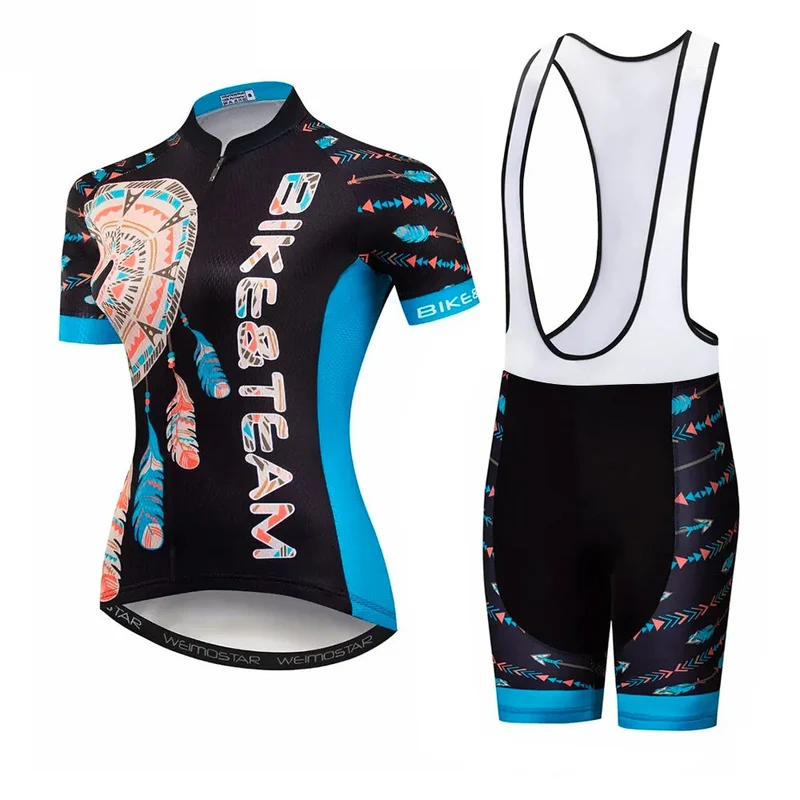 Tenue Vélo de Route Bleue et Noire - Bohemian