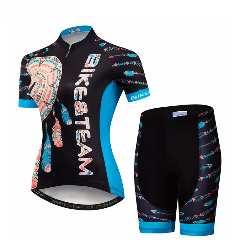 Tenue Vélo de Route Bleue et Noire - Bohemian