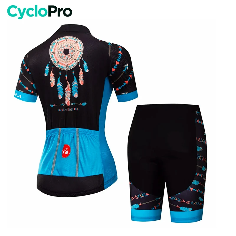 Tenue Vélo de Route Bleue et Noire - Bohemian