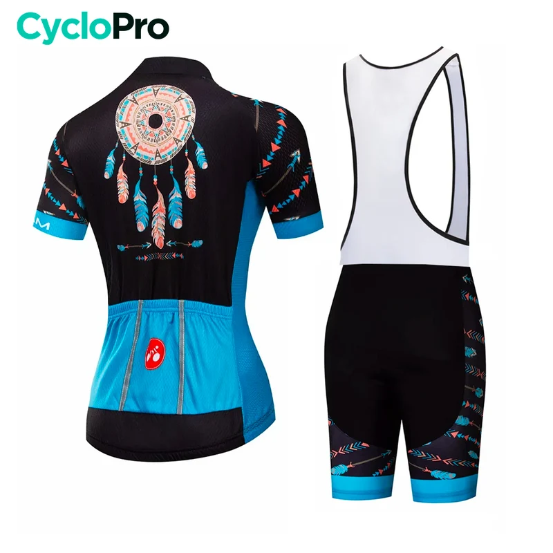 Tenue Vélo de Route Bleue et Noire - Bohemian