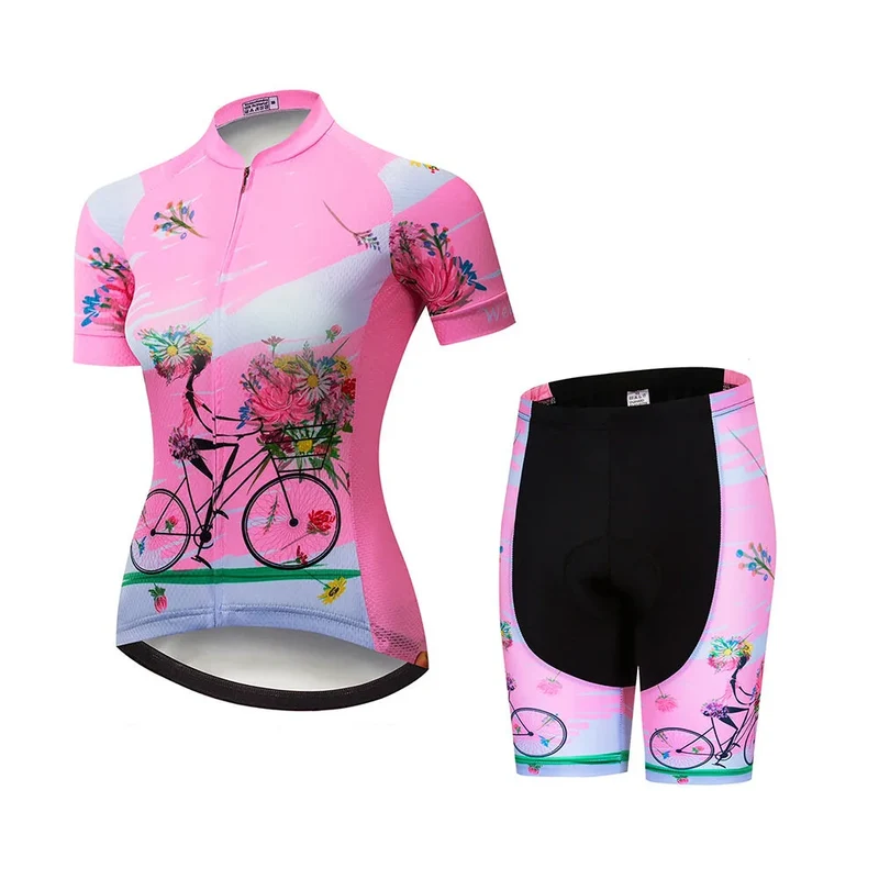 Tenue Vélo de Route Rose - Happy+