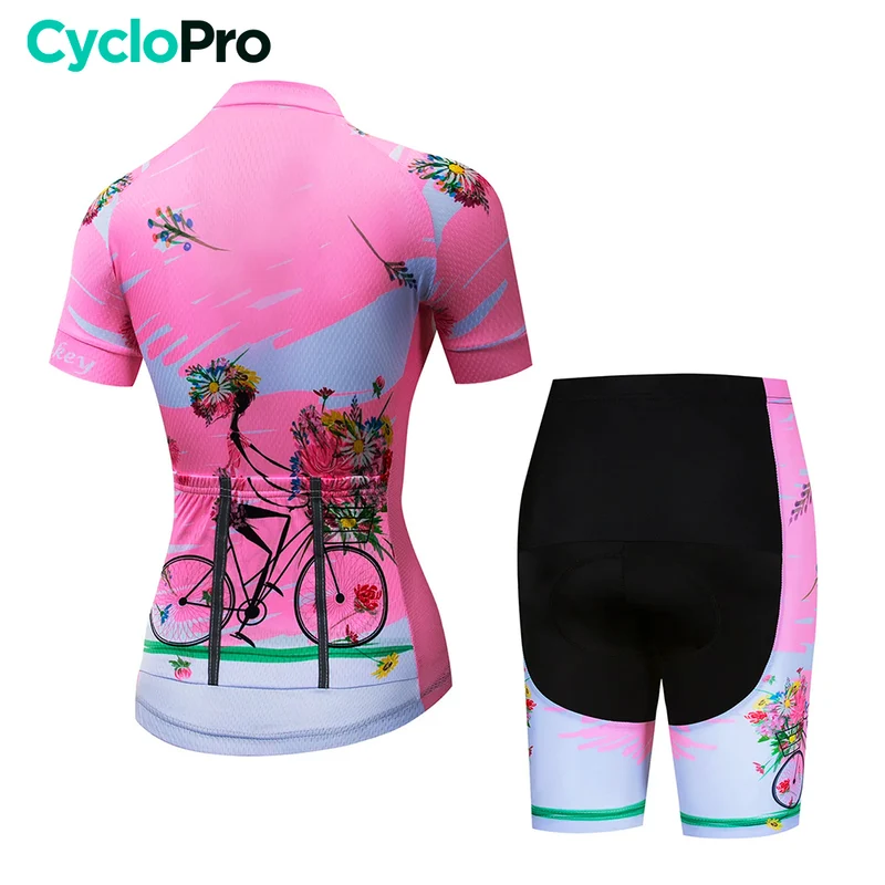 Tenue Vélo de Route Rose - Happy+