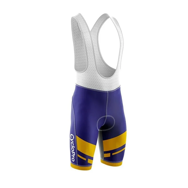 Cuissard De Cyclisme Jaune Et Violet