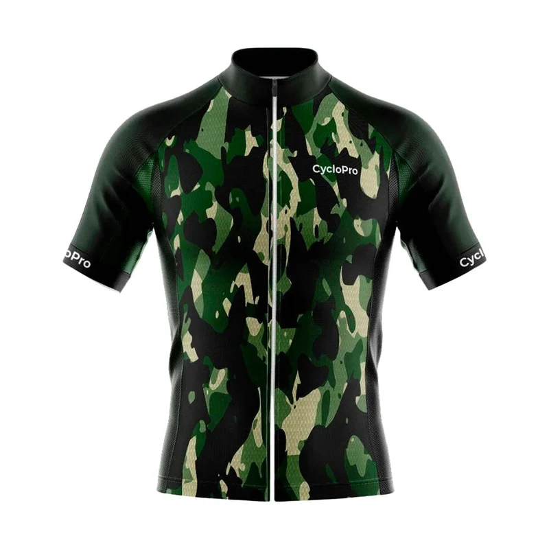 Maillot Cyclisme Route Vert Feuille - Militaro+