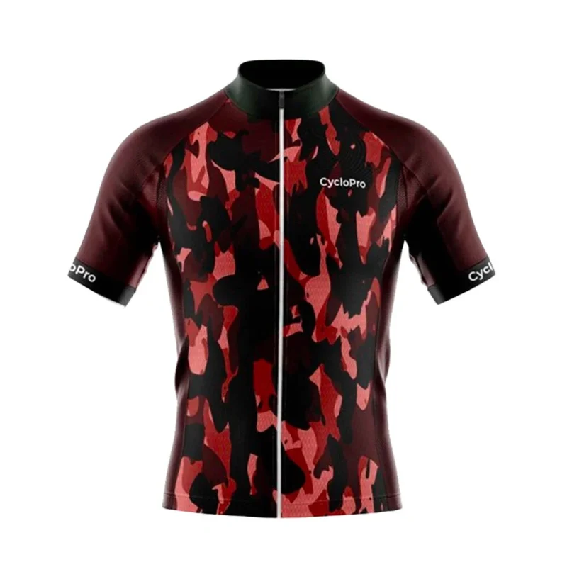 Maillot Cyclisme Route Rouge - Militaro+