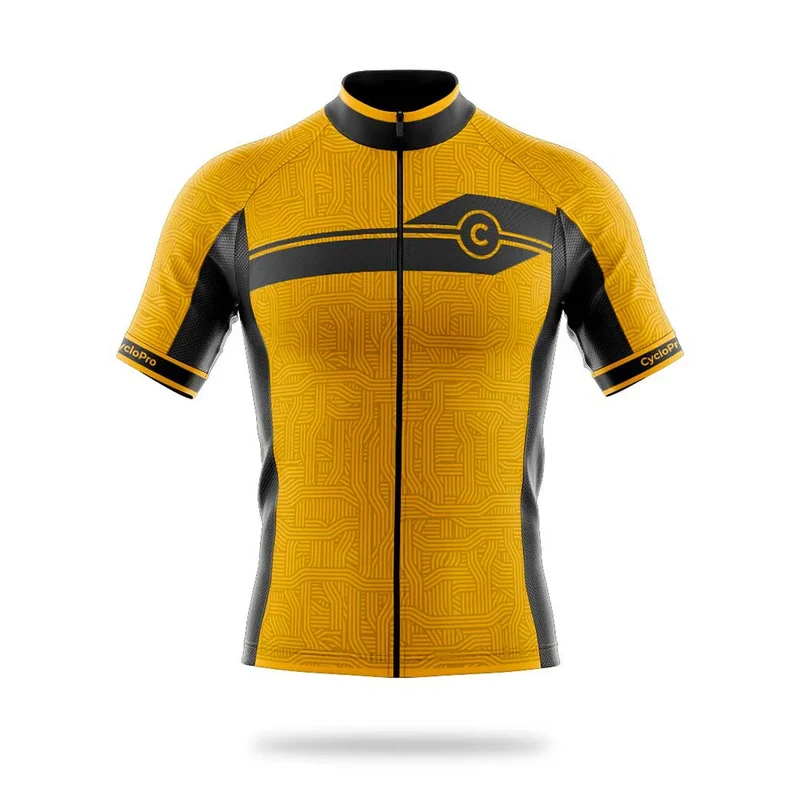 Maillot Cyclisme Route Jaune - Diamond+